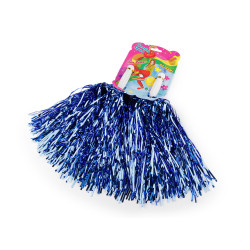 Cheerleading pompom 2 pcs - King blue (1 Set)
