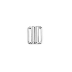 Metal bikini clasp, width 14 mm - Nickel (1 Pair)