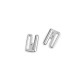 Metal bikini clasp, width 14 mm - Nickel (1 Pair) Metal bikini clasp, width 14 mm - Nickel (1 Pair)