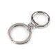 Anneau de porte-clés avec mousqueton - Or rose (10 Pièces) Anneau de porte-clés avec mousqueton - Or rose (10 Pièces)