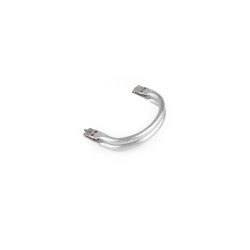 Aluminum frame for making bags - Nickel (1 Piece)