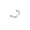 Aluminum frame for making bags - Nickel (1 Piece)