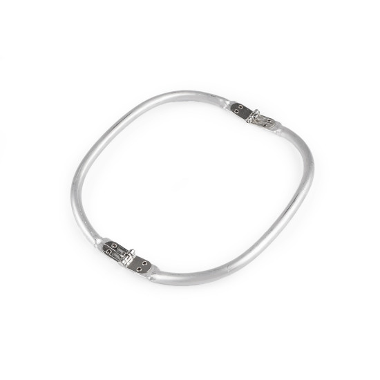 Aluminum frame for making bags - Nickel (1 Piece) Aluminum frame for making bags - Nickel (1 Piece)