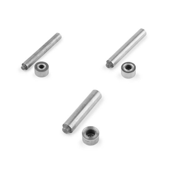 Manual applicator / tool for riveting grommets ø6-14 mm - Nickel (1 Set) Manual applicator / tool for riveting grommets ø6-14 mm - Nickel (1 Set)