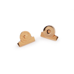 Magnetic closure ø15 mm - Pink gold (10 Pieces)