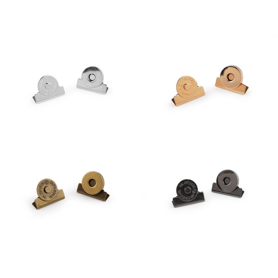 Magnetic closure ø15 mm - Nickel (10 Pieces) Magnetic closure ø15 mm - Nickel (10 Pieces)