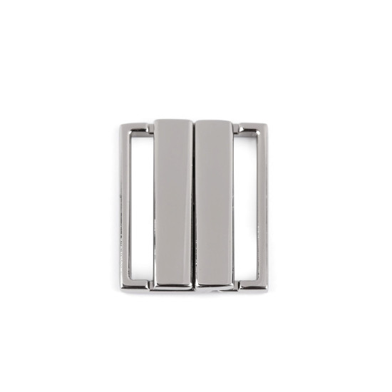 Metal safety clasp, width 25 mm - Nickel (10 Pairs) Metal safety clasp, width 25 mm - Nickel (10 Pairs)