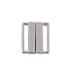 Metal safety clasp, width 25 mm - Nickel (10 Pairs) Metal safety clasp, width 25 mm - Nickel (10 Pairs)