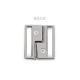 Metal safety clasp, width 25 mm - Nickel (10 Pairs) Metal safety clasp, width 25 mm - Nickel (10 Pairs)