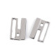 Metal safety clasp, width 25 mm - Nickel (10 Pairs) Metal safety clasp, width 25 mm - Nickel (10 Pairs)