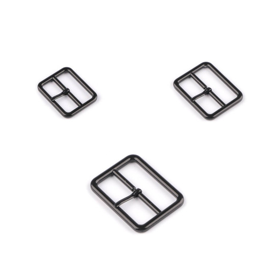 Metallschnalle/gürtelschnalle lackiert, durchzug 30; 35; 40 mm - Schwarz lackiert (10 Stücke) Metallschnalle/gürtelschnalle lackiert, durchzug 30; 35; 40 mm - Schwarz lackiert (10 Stücke)