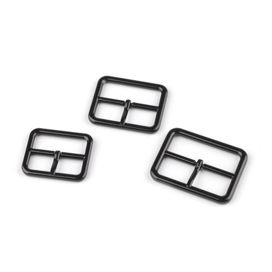 Metallschnalle/gürtelschnalle lackiert, durchzug 30; 35; 40 mm - Schwarz lackiert (10 Stücke) Metallschnalle/gürtelschnalle lackiert, durchzug 30; 35; 40 mm - Schwarz lackiert (10 Stücke)