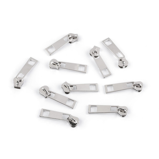 Slider for metal zippers no 5 - Nickel (10 Pieces)