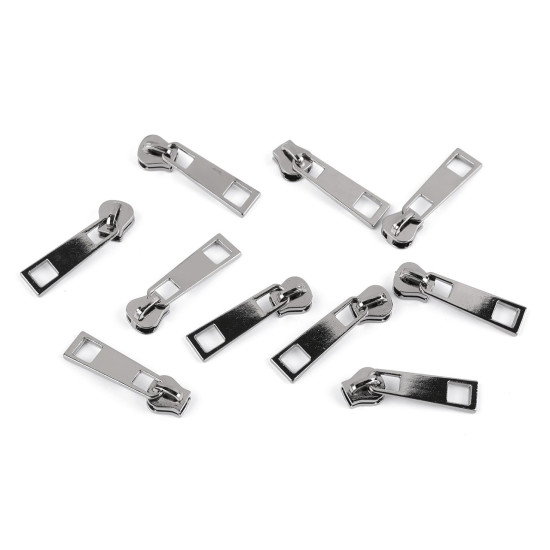 Slider for metal zippers no 5 - Nickel (10 Pieces)