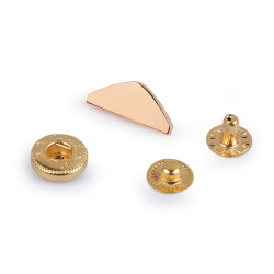 Zapięcie do portmonetki / torebki szerokość 20 mm - Różowozłota (10 Zestawy)
