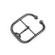 Metallschnalle, durchzug 40 mm - Nickel (1 Stück) Metallschnalle, durchzug 40 mm - Nickel (1 Stück)