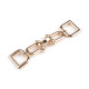 Decorative fastening, fits 15 mm strap - Gold classic (1 Pair)
