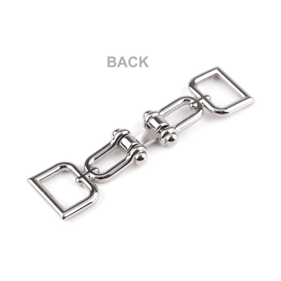 Decorative fastening, fits 15 mm strap - Gold classic (1 Pair)