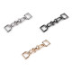 Decorative fastening, fits 15 mm strap - Gold classic (1 Pair)