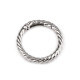 Carabină decorativă rotundă ø32 mm - Nichel (30 Bucăți)