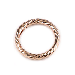 Carabină decorativă rotundă ø32 mm - Auriu rose (1 Bucată)