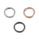 Carabină decorativă rotundă ø32 mm - Nichel (30 Bucăți)