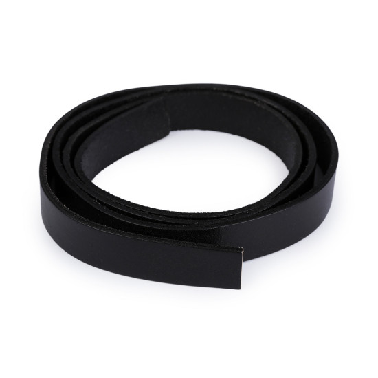 Leather strap / bag handle - unfinished product, width 20 mm - Brown (3 Pieces) Leather strap / bag handle - unfinished product, width 20 mm - Brown (3 Pieces)