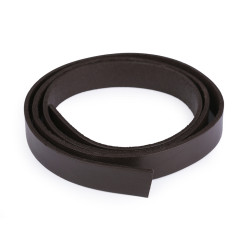 Leather strap / bag handle - unfinished product, width 20 mm - Brown (1 Piece)