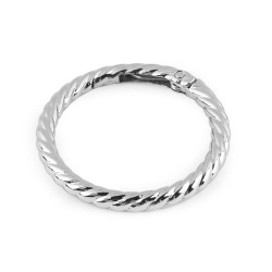 Carabină decorativă rotundă ø38 mm - Nichel (1 Bucată)