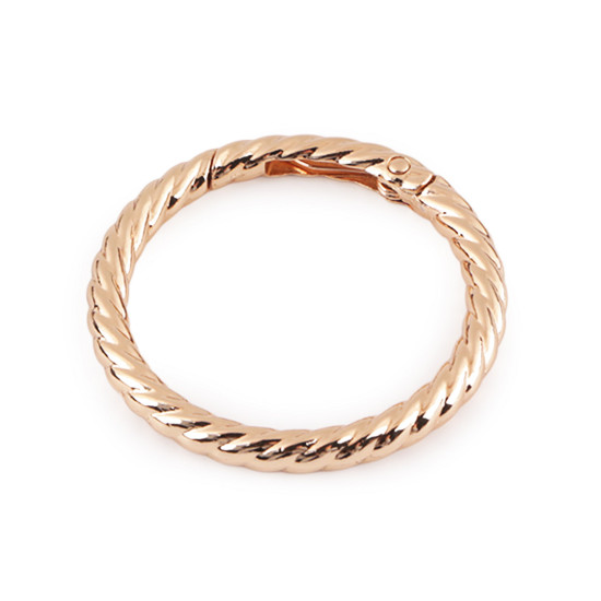 Dísz karabiner karika ø38 mm - Rózsaarany (10 Darabok)