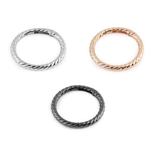 Dísz karabiner karika ø38 mm - Rózsaarany (10 Darabok)