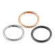 Dísz karabiner karika ø38 mm - Rózsaarany (10 Darabok)