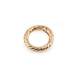 Carabină decorativă rotundă ø20 mm - Auriu (1 Bucată)