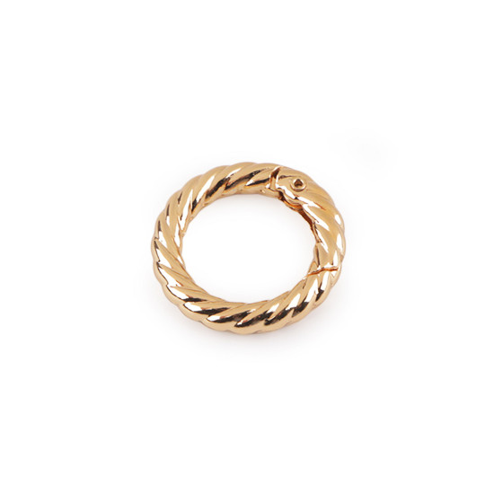 Dísz karabiner karika ø20 mm - Nikkel fekete (1 Darab)