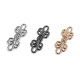 Decorative filigree fastening - Nickel (1 Pair)