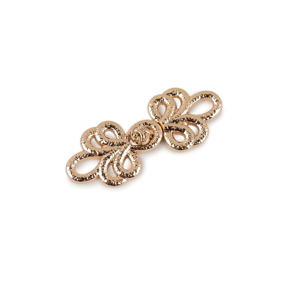 Decorative filigree fastening - Nickel (1 Pair)