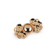 Decorative clasp / fastening 15x28 mm - Nickel (1 Pair)