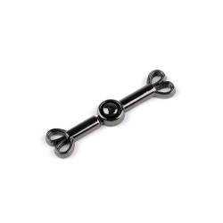 Decorative clasp 10x40 mm - Black nickel (1 Pair)