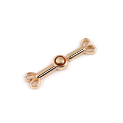 Decorative clasp 10x40 mm - Pink gold (1 Pair)