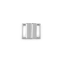 Metal safety swimsuit / belt fastener width 15 mm - Nickel (1 Pair)