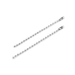 Ball chain 8 cm loop - Nickel (10 Pieces)