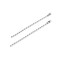 Ball chain 8 cm loop - Nickel (10 Pieces)