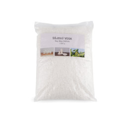 Cire de soja - pastilles pour fabrication de bougies, 1000 g - Blanc naturel (1 Sachet)