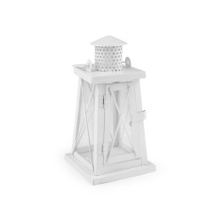 Metal lantern - White (1 Piece)