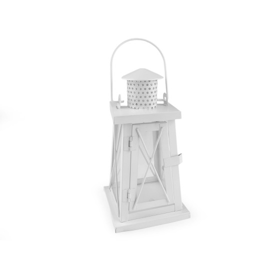 Metal lantern - White (2 Pieces)