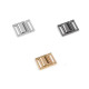 Klamra metalowa otwór do przewlekania 16 mm - Złoto klasyczne (1 Para) Klamra metalowa otwór do przewlekania 16 mm - Złoto klasyczne (1 Para)