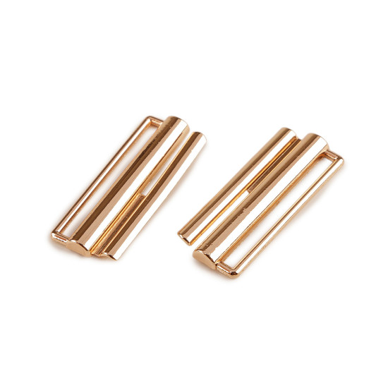 Klamra metalowa otwór do przewlekania 38 mm - Czarny nikiel (10 Pary) Klamra metalowa otwór do przewlekania 38 mm - Czarny nikiel (10 Pary)