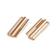 Klamra metalowa otwór do przewlekania 38 mm - Czarny nikiel (10 Pary) Klamra metalowa otwór do przewlekania 38 mm - Czarny nikiel (10 Pary)
