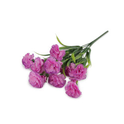 Artificial bouquet of mini carnations - Pink-purple (1 Piece)