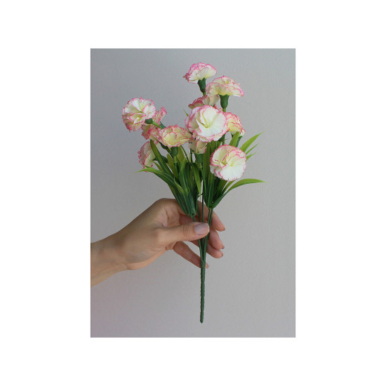 Artificial bouquet of mini carnations - Lightest yellow (1 Piece) Artificial bouquet of mini carnations - Lightest yellow (1 Piece)